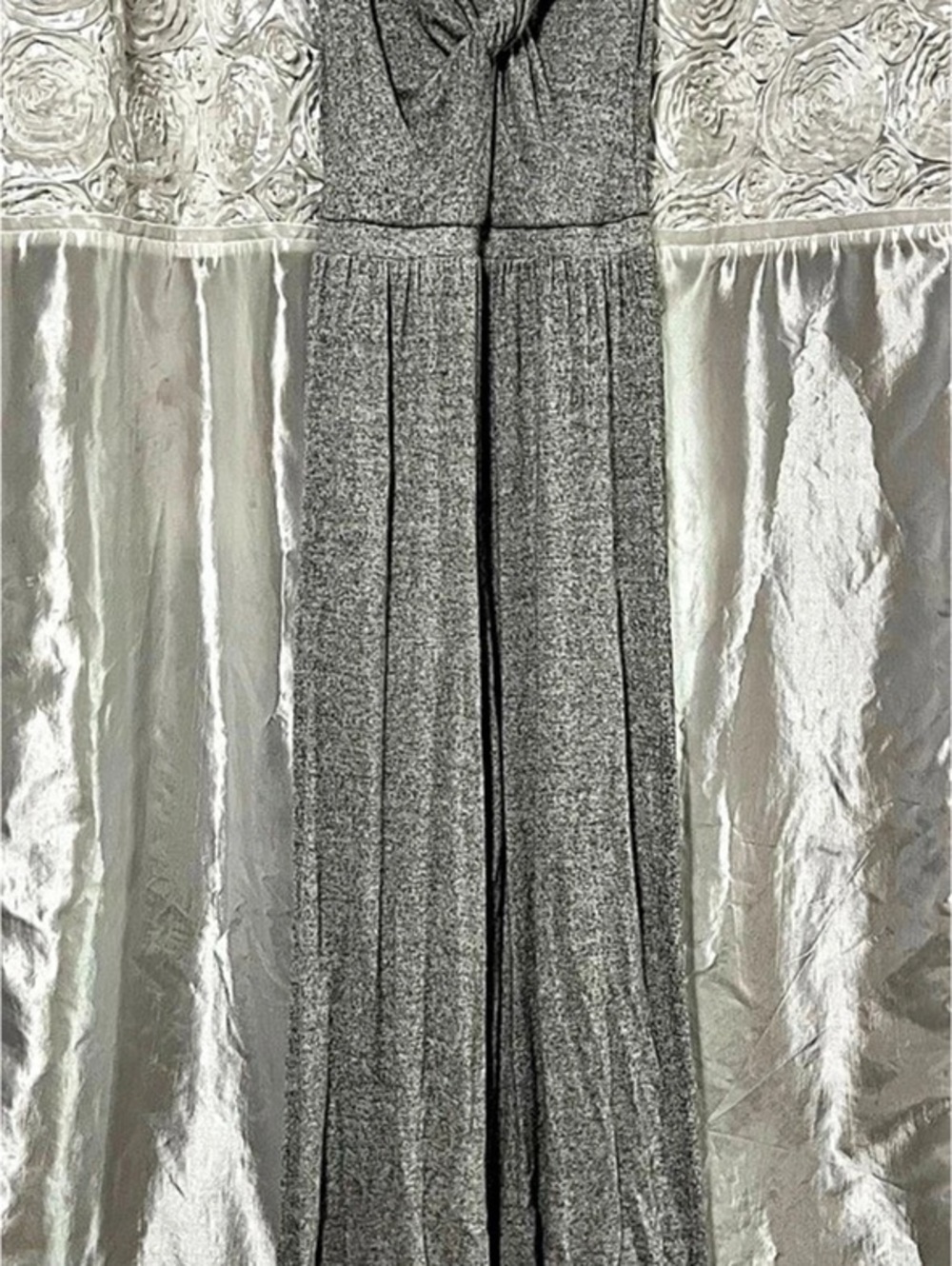 Altar’d State Gray Wide Leg Jumpsuit Size Small Like New